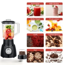 SOKANY 1 pieza Licuadora personal tipo bala, licuadora multifunción, moledora de alimentos, batidora de cocina para smoothies, con tecnología de pulso para moler, mezclar, licuar, hacer batidos y triturar hielo - Tipo de Enchufe A Japonés (100V) - Ver 2