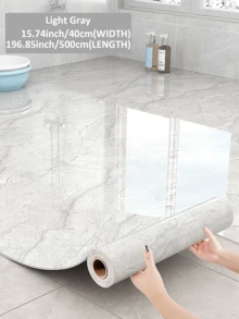 Miếng dán sàn phòng tắm chống thấm nước hoàn toàn mới - Gạch lát sàn vinyl tự dính chống trượt (Tự lắp đặt chỉ trong 30 giây! Chống nấm mốc và trầy xước) Kích thước 15,7 inch x 196,8 inch - Nhiều màu - Xem 7