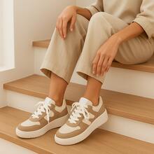 NB Premium Women's And Men's Street Tennis Shoes, Sizes 34 To 39, Day To Day, Work, Party, Promotion - 米色 - 查看 2