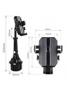 Einstellbarer Getränkehalter Handyhalterung Universal Autogetränkehalter Handy Halterung Ständer kompatibel mit iPhone, Android Smartphone, Geschenk für Geburtstag, Familie, Freunde als Sommergeschenk, Autoaccessoires Handyhalter mit hoher Tragfähigkeit