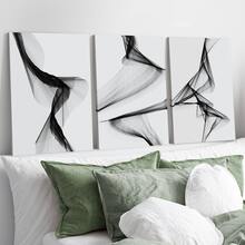 3Pcs/Set Optinal Frame Modern Minimalist Black And White Posters, Stylish And Elegant Decor, Aesthetic Room Decor, Waterproof Canvas Wall Art, Artwork Wall Painting For Gift, Nordic Wall Picture For Living Room, Bedroom, Office, Bathroom