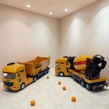 玩具，儿童玩具，玩具车，工程车，工程卡车，玩具工程车，工程车模型，惯性动力推拉玩具，儿童工程卡车，节日礼物，生日礼物，儿童游戏，圣诞节，万圣节，节日玩具，男孩礼物，挖掘机，搅拌车 - 彩色 - 查看 7