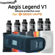 VapeSMOD Vape Mod Legend Generation 1 Protective Case Suitable For Aegis Legend V1, Silicone Protective Case, Full Coverage Anti-Slip Shock-Proof Soft Silicone Case Compatible With Geekvape Aegis Legend V1, Skin-Friendly Matte Protective Shell