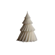 1pc 9cm/11cm High Ins Style Christmas Tree Candle, Spiral Shaped Soy Sented Candles,Home Decor, Decoration,Room Decor,Home Decor,Bestfriend Gifts,Gift For Woman - Multicolor - View 8