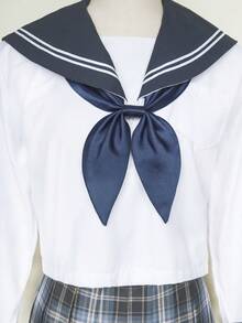 1 قطعة ربطة عنق بوليستر أنيقة وقابلة للتعديل بطراز بحري كلاسيكي. إكسسوار لا يزول مع الموسم