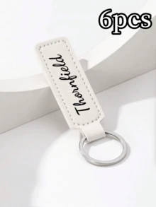 Customized Keychain Accessories, Personalized Bag Accessories, Minimalist Car Keychain, Customizable Name Keychain, Creative Gift Keyring - Multicolor - View 11