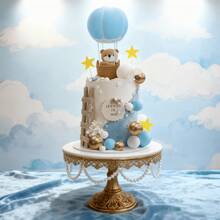 Đồ trang trí bánh hình gấu bông LaVenty, trang trí bánh hình khinh khí cầu, trang trí bánh sinh nhật tiết lộ giới tính. - Nhiều màu - Xem 6