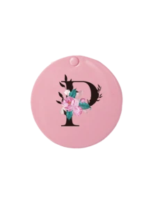 Specchietto scorrevole mini comodo, con fiori stampati e iniziali da A a Z, specchietto da trucco carino, specchietto compatto mini, specchietto da trucco portatile, specchietto a mano mini, specchietto da toletta, specchietto da trucco per uso quotidiano, viaggio e feste, economico, riempimento calze natalizie, trucco, strumenti per il trucco, roba economica, regali, regali per donne, regali di Natale