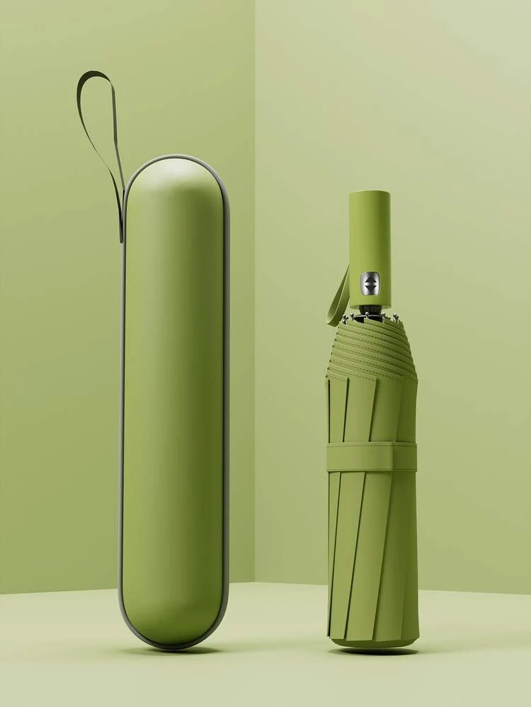 Paraguas grande y de alta calidad plegable automáticamente, a prueba de lluvia y viento, paraguas resistente para familia, entretenimiento, exterior, protección contra la lluvia y el sol, dos en uno como sombrilla (el tejido del paraguas, las varillas y el diseño con letras en inglés se combinan al azar), regalo para el Día de la Madre, decoración de dormitorio, jardín, decoración de cocina, verano, playa, artículos esenciales de viaje, decoración de habitación, suave, graduación - Multicolor - Añade 46