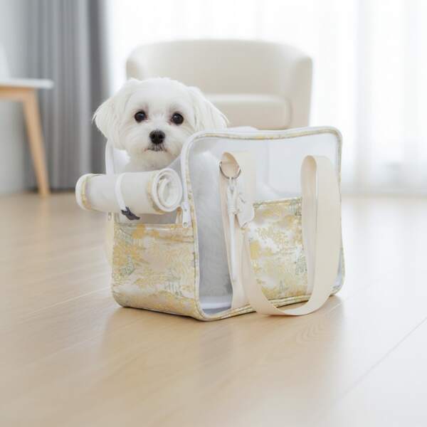 PINCOOL حقيبة حمل للحيوانات الأليفة قابلة للطي للقطط المتوسطة والكلاب الصغيرة حتى 15 رطل، حقيبة حمل للكلاب معتمدة للسفر بالطائرة، حقيبة يد قابلة للتهوية لحمل القطط