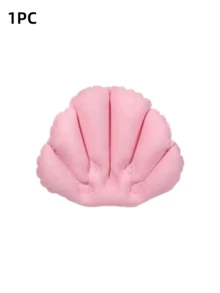 1/2pcs Bathroom Suction Cup Bath Pillow, Portable Inflatable Bath Cushion, Fashionable Bathroom Accessory, Inflatable Bed, Suitable For All Seasons, Super Soft & Comfortable, Ergonomic Design Contours To Back Of Head, Zero Gravity Inflatable Pillow - Multicolor - View 11