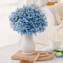 630 Sky Blue Artificial Stars - Suitable For DIY Wedding And Engagement Decoration, Bridal Bouquet, Vase Filling, Valentine's Day And Mother's Day Gifts, Bedroom And Living Room Desktop Center Decoration, Spring Home Decoration,Christmas Decor,Fake Plants - Multicolor - View 5