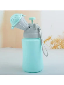 1pc Portable Urinal - Compact And Hygienic Urination Device With System, One-Handed Operation And Locking - Lightweight Urine Collector For Travel, RV, Camping - Durable Plastic (Green/Pink)