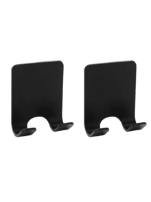 2/4/6/8pcs No Drill Shaver Holder Wall Mount, Power Cord Plug Hanger, Clothes Bag Storage Hook, Multi-Function Wall Mounted Shaver Rack: Versatile Solution! Plastic Shaver Wall Mount Hooks, No Drill Power Plug Shaver Rack And Phone/Bag Storage Rack.