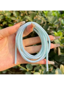 1.4m/4.6Ft Spiral Data Cable Protection Rope, Charger Cable Earphone Headset Cord Protector, Winding Protection Rope