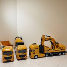 玩具，儿童玩具，玩具车，工程车，工程卡车，玩具工程车，工程车模型，惯性动力推拉玩具，儿童工程卡车，节日礼物，生日礼物，儿童游戏，圣诞节，万圣节，节日玩具，男孩礼物，挖掘机，搅拌车 - 彩色 - 查看 11