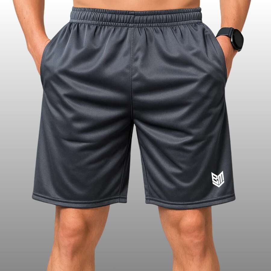 KIT 2 Men's Chimpas Bermuda Shorts Sports Shorts For Sports Training Bodybuilding Walking Running - 灰色一么正 - 查看 1