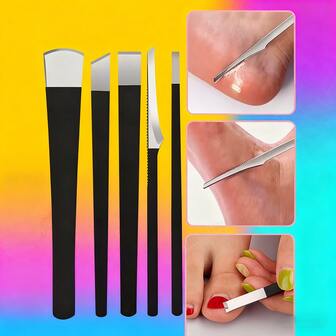 修脚刀套装老茧指甲修剪工具去除死皮刮刀家庭修复脚指甲沟专业足部护理套装：轻松去除死皮，在家享受沙龙品质的足部护理