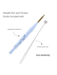 Complete DIY Punch Needle Embroidery Starter Kit With Frame, Fabric, Thread, And Plastic Needles - Craft Supplies Set - Multicolor - View 7