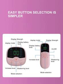 YUZHAOLIN 带遥控器的EMS臀部训练器，臀部肌肉刺激器，提拉塑形健身器材 - 粉色 - 查看 9