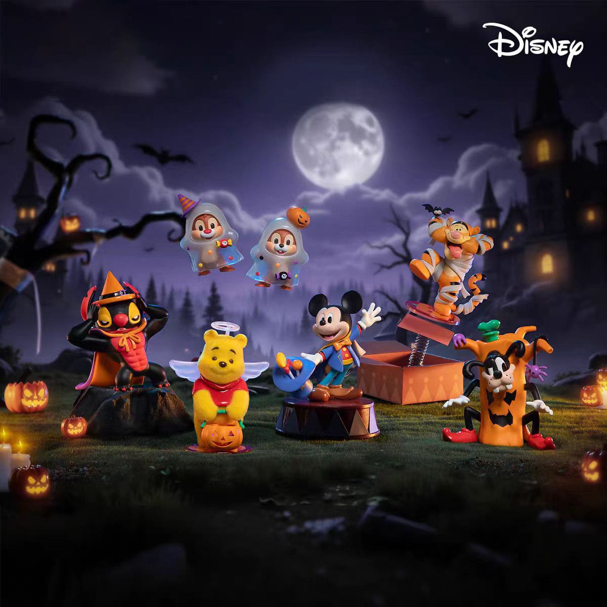TOPTOY Spooky Nights Series Stitch Blind Box Cute Desktop Decor Blind Box Gift - Multicolor - View 1