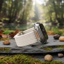 1Pc Braided Elastic Nylon Strap, Compatible With Apple Watch Series11 42mm 46mm For Men And Women,Compatible WithUltra 49mm 45mm 44mm 46mm 42mm 41mm 40mm 38mm Ultra 2/Ultra, Casual And Soft Nylon Elastic Woven Strap, Compatible With Single Loop Hook And Loop Adjustable 10/9/8/7/6/5/4/3/2/1/SE