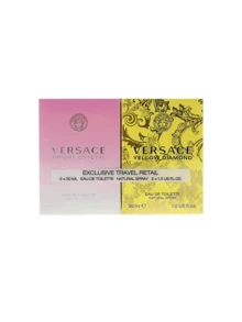 Versace 2 件套女士香水（亮晶晶 30ml+黄钻 30ml）EDT 香水 1oz/30ml*2 持久留香 女友 妻子 母亲 朋友 生日 毕业派对 旅行 露营 户外 学校 校园旅行 节日 周年纪念 秋季 万圣节 秋季造型 庄严奢华 轻松优雅 SimpleLuxe Y2k 甜美风格 - 多樣化香型 - 查看 3