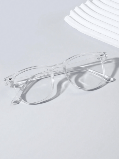 Popular Design Ins Style Women Fashion Inlaid Nail Clear Eyeglasses For Watch TV Play Games Phone Decoration 1pc