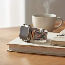 1Pc Braided Elastic Nylon Strap, Compatible With Apple Watch Series11 42mm 46mm For Men And Women,Compatible WithUltra 49mm 45mm 44mm 46mm 42mm 41mm 40mm 38mm Ultra 2/Ultra, Casual And Soft Nylon Elastic Woven Strap, Compatible With Single Loop Hook And Loop Adjustable 10/9/8/7/6/5/4/3/2/1/SE