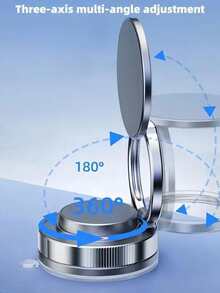 Magnetischer Handyhalter 360° verstellbar und faltbar, starker Saugnapf Vakuum-Saugnapf tragbarer Armaturenbrett-Handyhalter kompatibel mit iPhone, Android-Handy, Geschenk für Geburtstag, Familie, Freunde, für Sommer, Badezimmer, Küche, Geburtstags-Geschenke, Handyhalterung, Handyzubehör mit hoher Tragfähigkeit