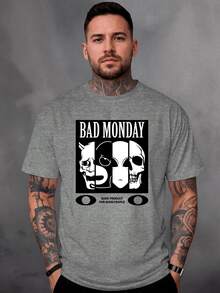 Camisa Camiseta Genuine Grit Masculina Estampada Algodão 30.1 Bad Monday
