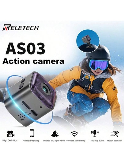 Reletech [ كاميرا أمان دوارة 360 درجة ] كاميرا مراقبة ذكية للخارج/المنزل بدقة 1080 بكسل عالية الوضوح/اتصال صوتي ثنائي الاتجاه/مع ميكروفون مدمج/تأثير رؤية ليلية/كشف إنذار/إشعار إنذار | رفع قابل للتعديل/جداري ثنائي الوضع | صغير وقابل للحمل+تسجيل في الوقت الفعلي | رؤية ليلية تحت الأشعة تحت الحمراء+كشف الحركة | حماية شاملة للمنزل والمتجر