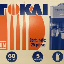 Caja Exhibidor TOKAI 25 Encendedores • Morado/Amarillo/Verde/Naranja/Azul - Multicolor - Ver 3