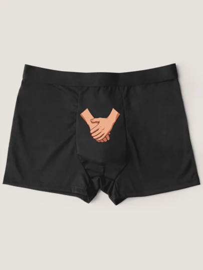 Men's Funny Boxer Underwear Funny Printing Stretchable Comfort Fit Boxer Shorts For Husband Gift Casual Wear