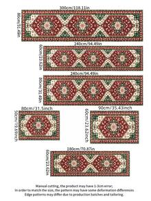 1pc Washable Classic Bohemian Style Plush Runner Rug, Made Of Premium Plush Material, Suitable For Hallway, Multiple Sizes Available, Soft And Skin-Friendly, Ideal For Entryway, Living Room, Study, Dining Room Decor, New Arrival, Housewarming Gift, Spring Collection - Multicolor - View 5