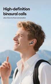 Philips True Wireless Bluetooth Earbuds TAT1320，In-ear, High-fidelity Sound, Call Noise Cancellation, Universal for phones pad，for sport gaming - 黑色 - 查看 4