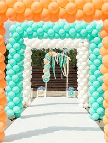 4.8厘米可重复使用塑料气球夹，带多功能扣，适用于婚礼、生日、派对装饰、气球拱门、情人节、周年纪念日、生日等场合。 - 彩色 - 查看 4