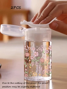 便携式旅行挤压瓶 - 防漏，适用于卸妆液和爽肤水，是外出护肤的理想之选。这款便携式透明PET材质可重复灌装旅行瓶适用于卸甲油、爽肤水和卸妆液，圆顶设计方便重复使用。 - 彩色 - 查看 9