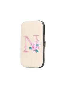 Bộ dụng cụ làm móng du lịch 7 món in họa tiết hoa và chữ cái, chữ A-Y màu hồng, hộp đựng dụng cụ chăm sóc móng dung tích lớn, bao gồm các dụng cụ bằng thép không gỉ, kìm cắt móng siêu sắc bén chống thấm nước, hộp đựng kìm cắt móng thiết kế cổ điển, thích hợp cho việc làm đẹp di động, du lịch, dã ngoại, trường nội trú và sử dụng tại nhà. - Nhiều màu - Xem 16