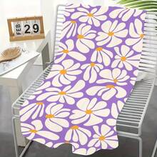 1pc Bohemian Floral Pattern Quick Dry Microfiber Towel Oversized Ultra-Fine Fiber Breathable Portable Swimming Travel Towel Portable Ultralight Camping Hiking Bath Towels Multiple Sizes For Swimming Vacation Travel Women Travel Gym Yoga Resort Mountain Climbing Shower Camping Accessory Ultra Absorbent & Quick-Dry, Luxury Bath Sheet For Spa, Hotel, Home Use