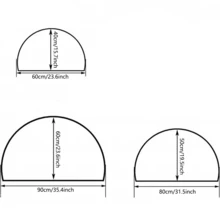 1 件半圆形水晶天鹅绒防滑垫，聚酯纤维柔软防滑垫，适用于花园、厨房、客厅、浴室、卧室、阳台、洗衣房、房间装饰、春季和秋季装饰返校浴室厨房装饰 - 卡其色 - 查看 3