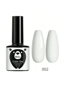 1瓶白色可卸甲油胶，夏季美甲油，需配合LED灯使用，UV凝胶指甲油，白色指甲油，白色凝胶颜料，适合美甲沙龙DIY。