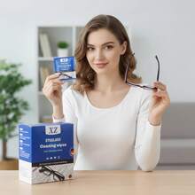 Eyeglass Cleaning Wet Wipes, Lens Cleaning Wet Wipes, Eyeglass Cleaning Solution, Eyeglass Cleaning Cloth, Disposable Wet Wipes, Eyeglass Cleaning Cloth, Eyeglass Cleaning Cloth With Anti-Fog Function, Suitable For Eyeglass Lenses - Multicolor - View 3