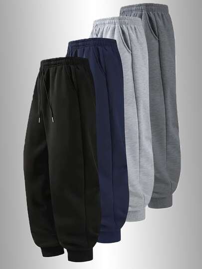 男士休闲运动裤 - 可调节腰带，简约设计，适合户外运动、慢跑和日常穿着，复活节裤