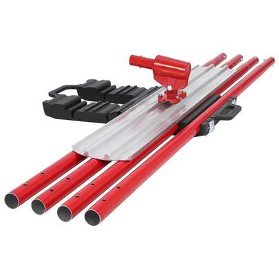 CuisinSmart Bull Float Kit,48"X8" Magnesium Concrete Finishing Float With Round End & 4 Handles, Aluminum Alloy Bull Float Bracket, Professional Cement Tool For Concrete Smoothing And Leveling