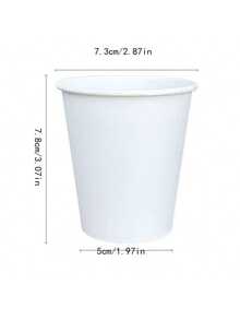 100 piezas Vasos de papel para café de 9 onzas, vasos desechables de gran capacidad y grosor, resistentes al calor y al frío, aptos para agua, jugo o té, para oficina, fiesta, picnic, viaje