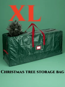 7/9ft Christmas Tree Storage Bag, Large Capacity, Waterproof Dustproof Woven Moving Box, Outdoor Waterproof Storage Bag, Christmas & New Year Gift, Tree Storage Bag - Multicolor - View 11