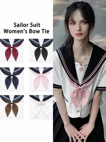 1 قطعة ربطة عنق بوليستر أنيقة وقابلة للتعديل بطراز بحري كلاسيكي. إكسسوار لا يزول مع الموسم
