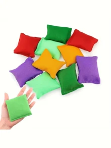 1/3/5 Pieces Bean Bags,Nylon Beanbags Hand Toss Games,Mini Colorful Bags,Family Games Bean Bags For Tossing Beanbags Toy Bean Bag Toss Game Beanbags For Tossing Assorted Colors - Multicolor - View 12