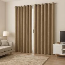 Cortina Jacquard 2,00x1,80 Sala E Quarto Semi Blackout Janela Varias Estampa